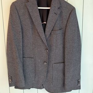 Boss Charcoal Textured Blazer